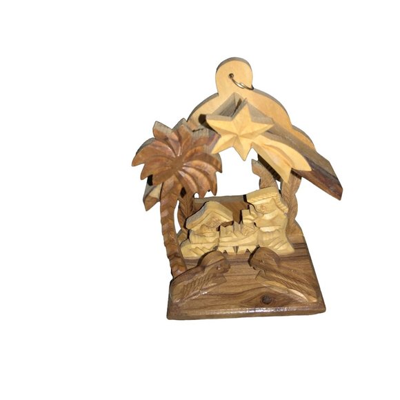 Wood Nativity Ornament or Table top Decor - Picture 3 of 14